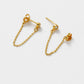 Crystal Chain Wrap Earrings