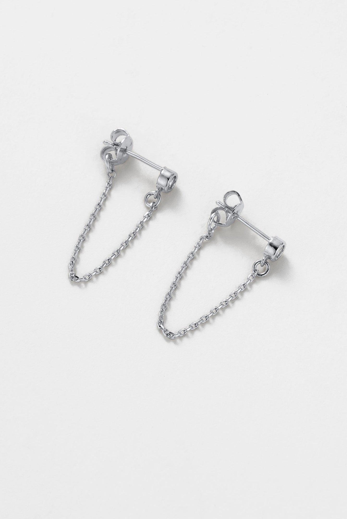 Crystal Chain Wrap Earrings