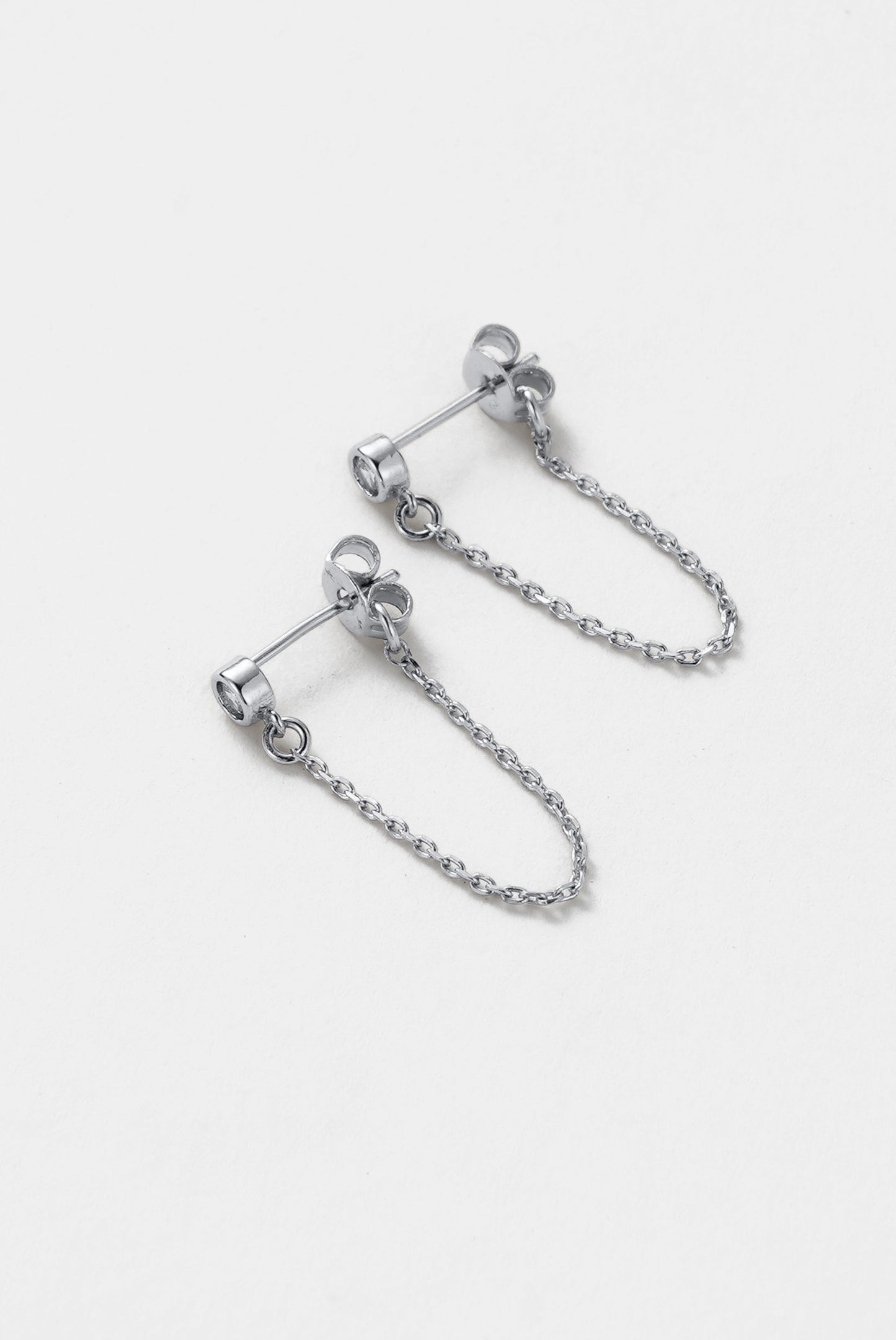 Crystal Chain Wrap Earrings