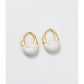 Stefi Hoop White/Gold