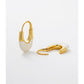 Stefi Hoop White/Gold