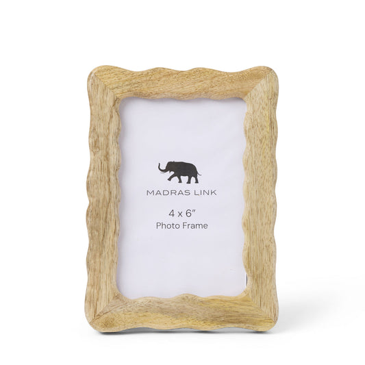Wavy Natural Photo Frame 4x6