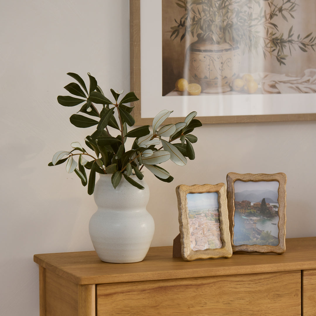 Wavy Natural Photo Frame 4x6