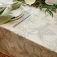 Poinsettia Olive/Flax Table Runner