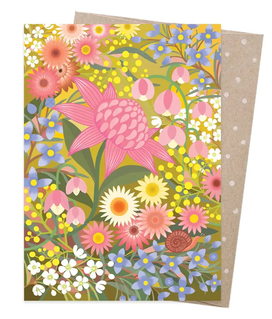 Golden Spring Greeting Card