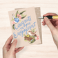 Engagement Wrens Greeting Card