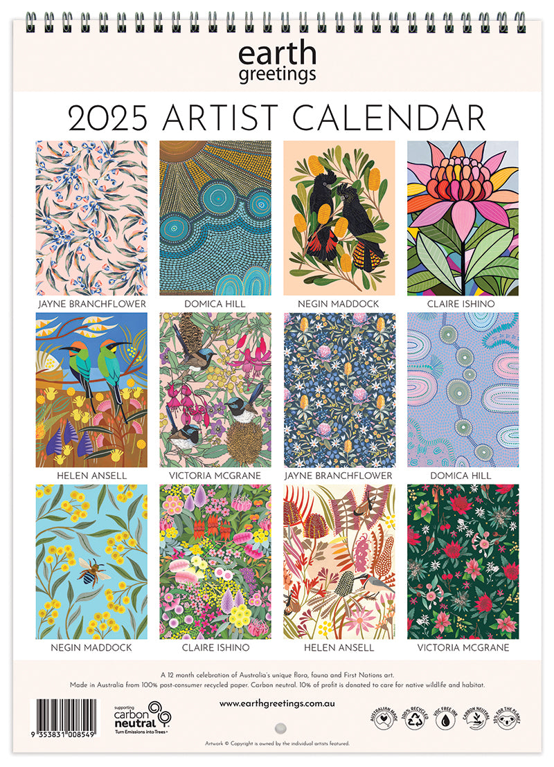 2025 Artist Calendar - Earth Greetings