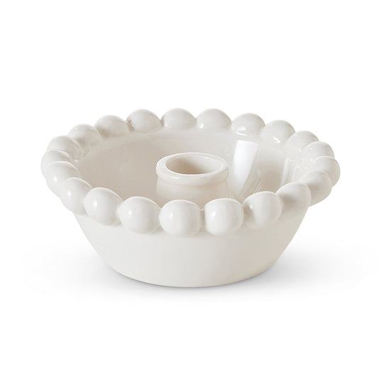 Eden White Candle Holder - Madras Link