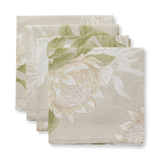 King Protea Napkin Set 4 - Madras Link