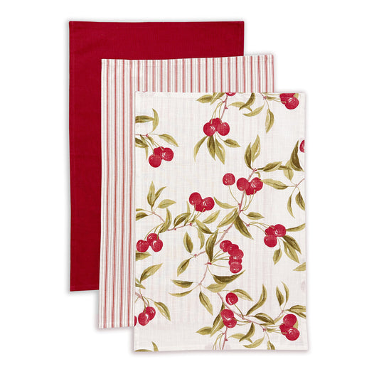 Cherry Tea Towel Set/3 - Madras Link