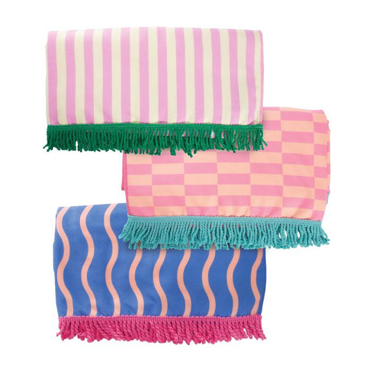 Eclectic Summer Quick Dry Tassel Towel