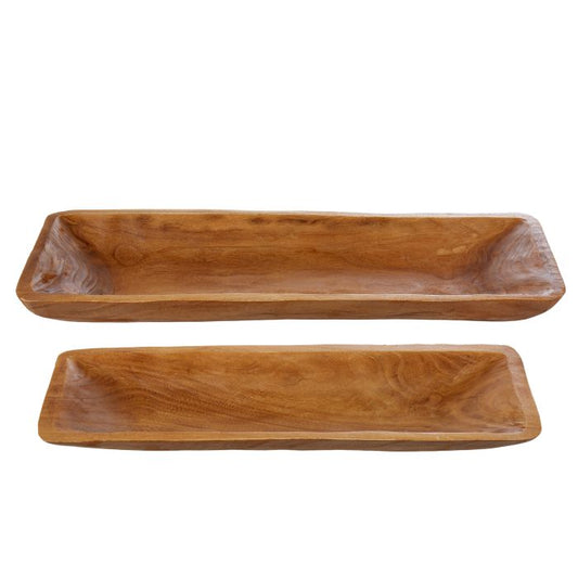 Wooden Rectangular Deco Tray (Small) - Isalbi