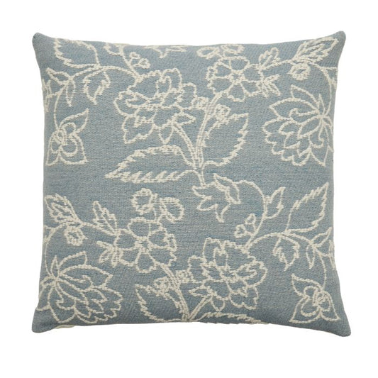 Serra Jacquard European Cushion Blue