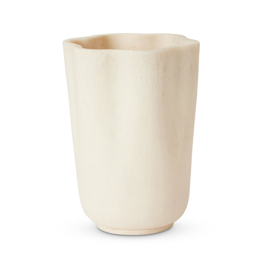 Aries Cream Wave Vase - Madras Link