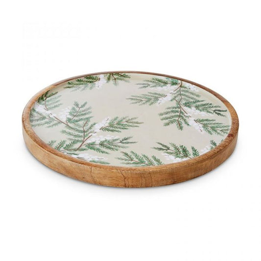 Snowberry Round Platter - Madras Link