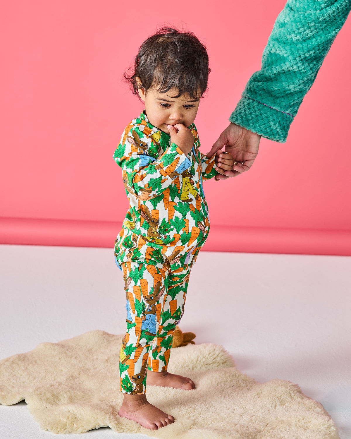 Carrot Joy Organic Long Sleeve Zip Romper