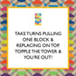 Round Tower Tumbling Blocks- Games Room