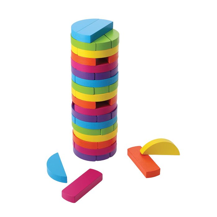 Round Tower Tumbling Blocks- Games Room