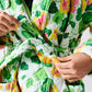 Nasturtium Quilted Cotton Robe