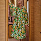 Nasturtium Quilted Cotton Robe