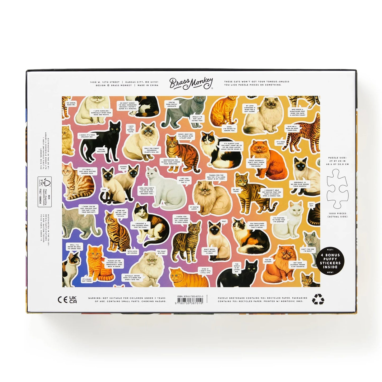 Moody Cats Puzzle
