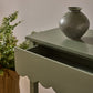Lucille Sage Scallop Console Table