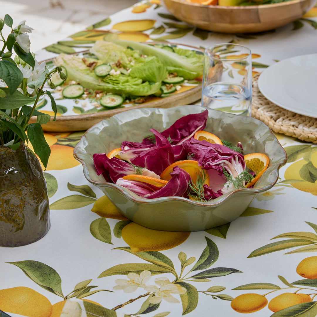 Marseille Wavy Green Bowl