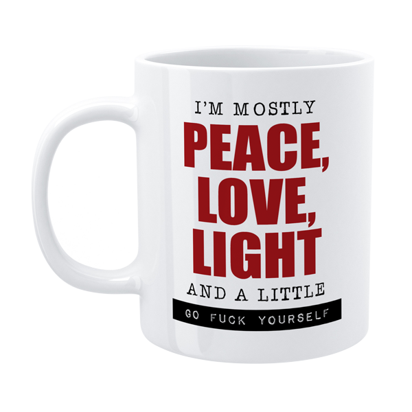 I am Mostly Peace Funny Mug - Defamations