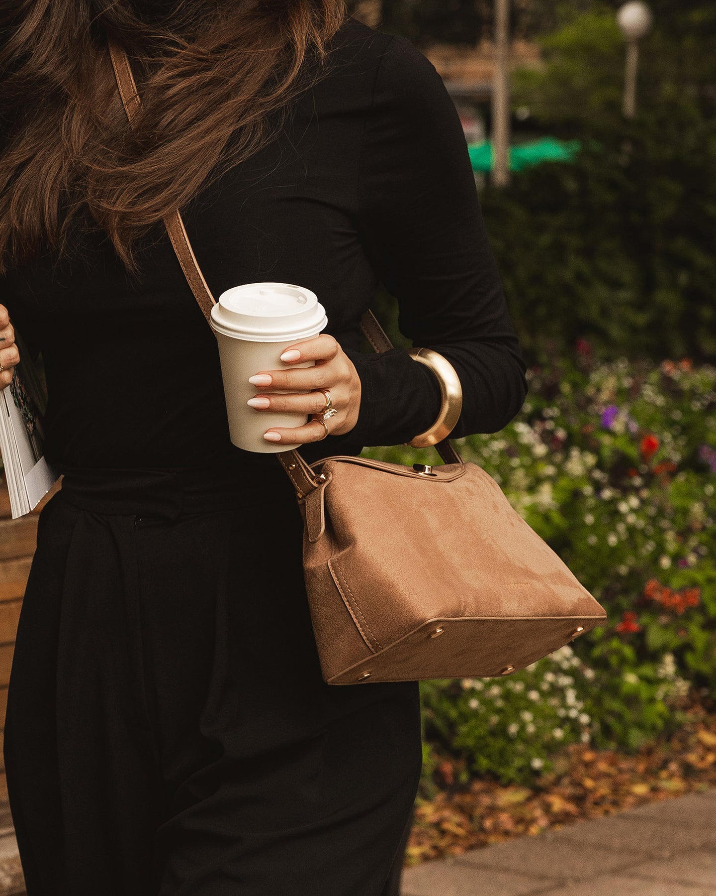 Nicole Suedette Handbag