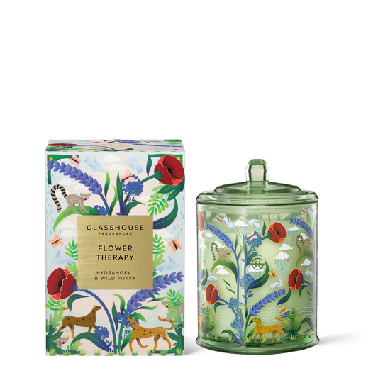 Flower Therapy Limited Edition 380g Candle - Glasshouse Fragrances