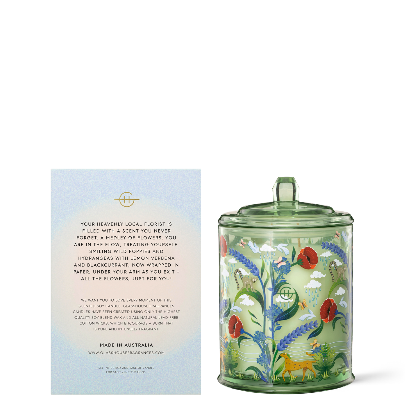 Flower Therapy Limited Edition 380g Candle - Glasshouse Fragrances