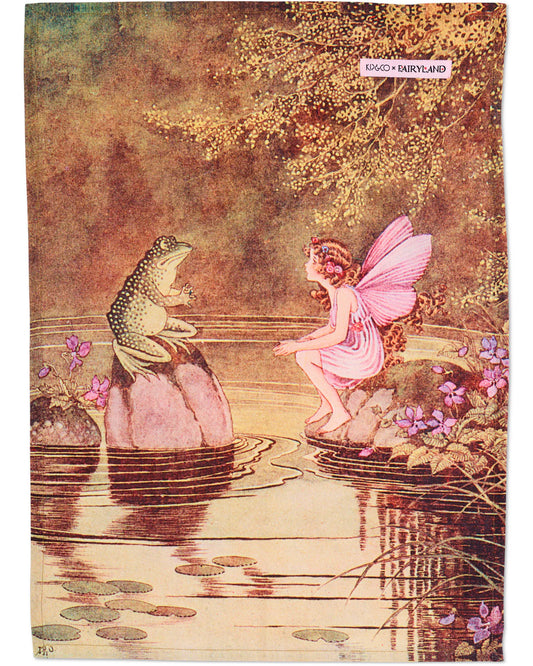 Fairyland Mr Frog Tea Towel