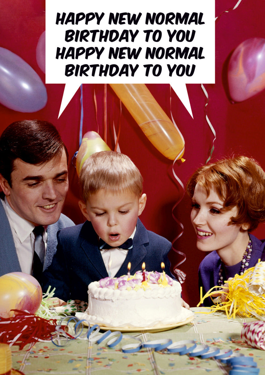 Happy New Normal Birthday Card - Dean Morris