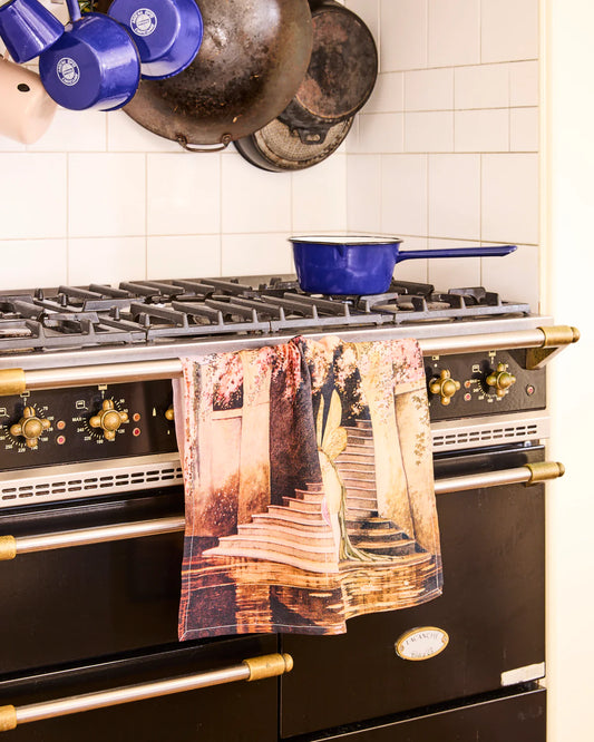 Fairyland Blossom Blowing Tea Towel