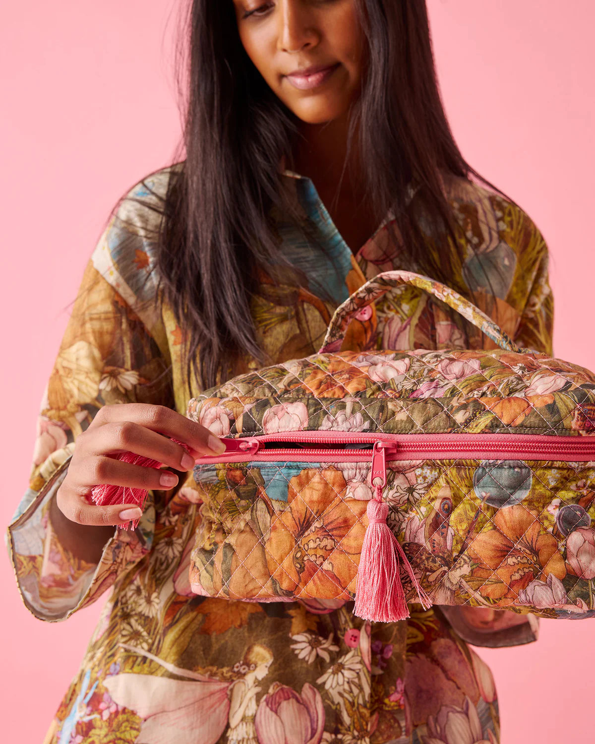 Fairyland Fairy Garden Quilted Toiletry Case