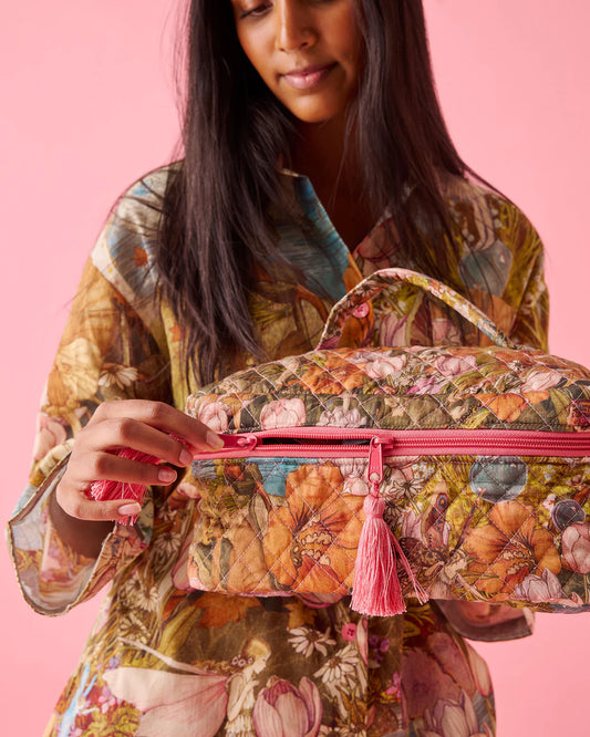 Fairyland Fairy Garden Quilted Toiletry Case