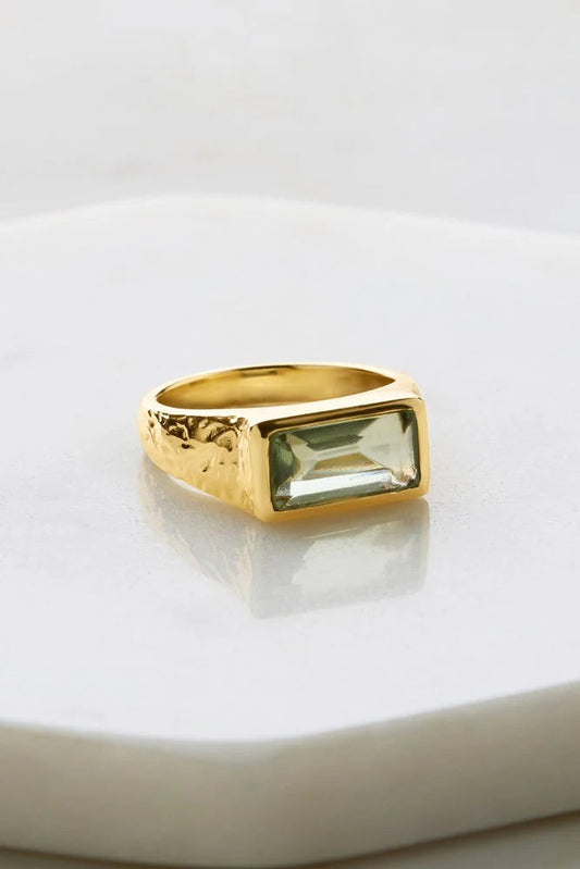 Annabelle Ring - Gold / Green Amethyst