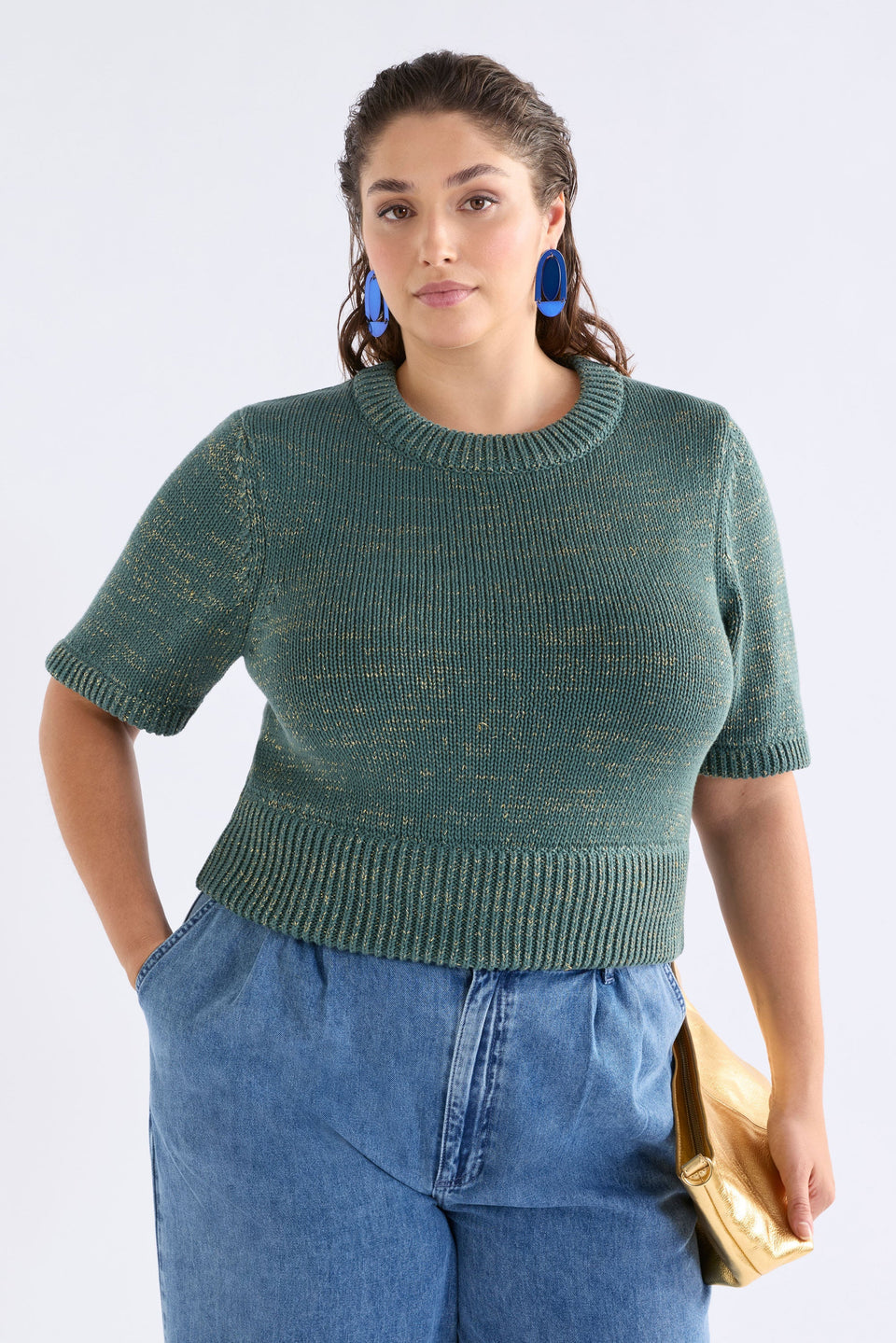 Luft Lurex Knit Top