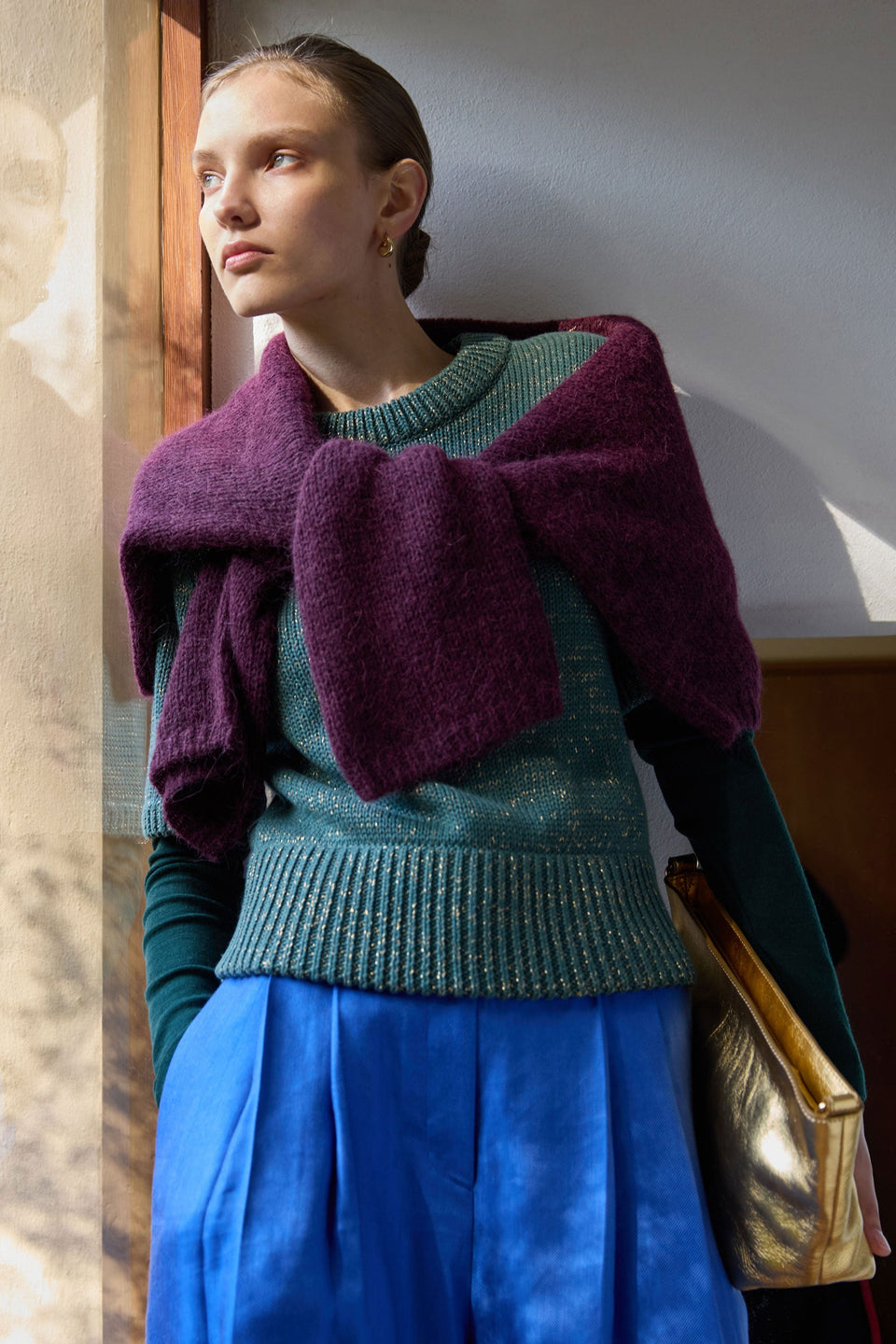 Luft Lurex Knit Top