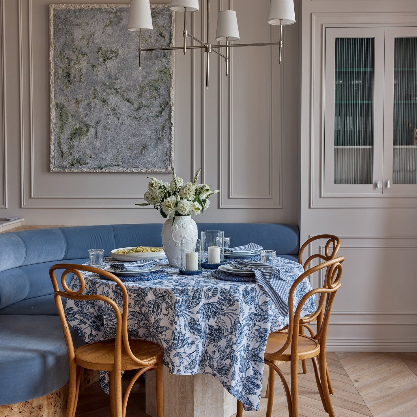 Samara Dark Blue Tablecloth