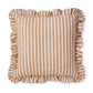 Ruffles Cinnamon Stripe Cushion