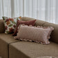 Ruffles Cinnamon Stripe Cushion