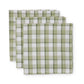 Maldon Green Check Napkin Set/4