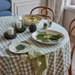 Maldon Green Check Tablecloth