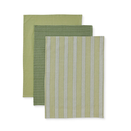 Woven Catania Stripe Teatowel Pack/3