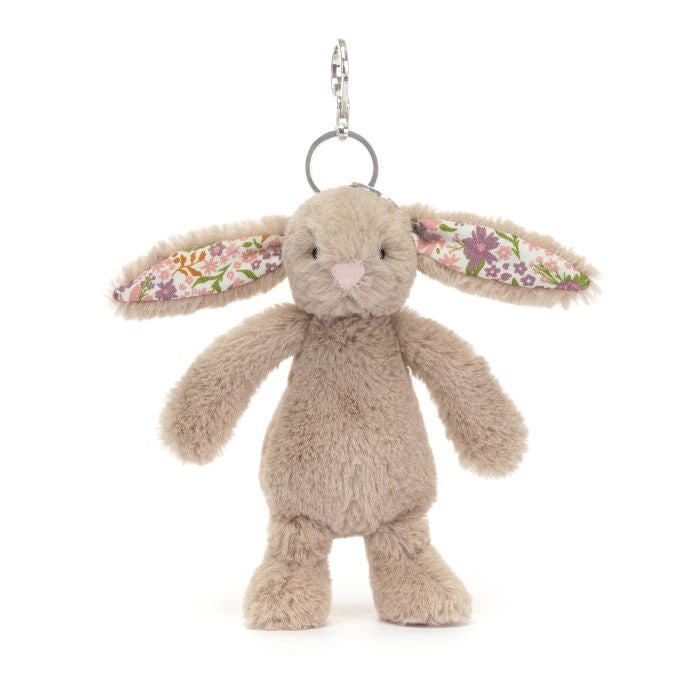 Blossom Beige Bunny ‘Petal’ Bag Charm - Jellycat