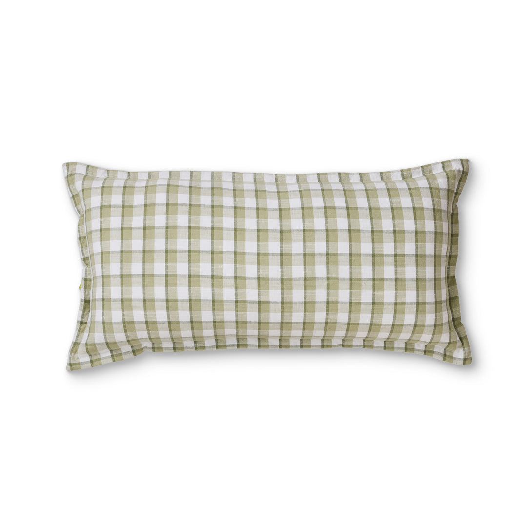Maldon Green Check Cushion