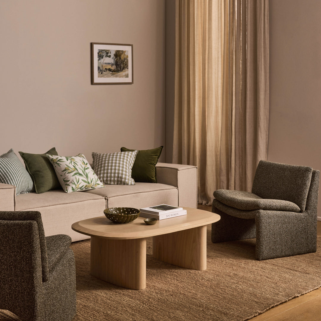 Maldon Green Check Cushion