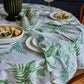 Fern Green/Blue Napkin Set/4