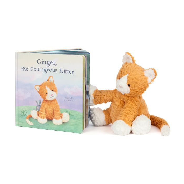 Ginger, the Courageous Kitten Book - Jellycat